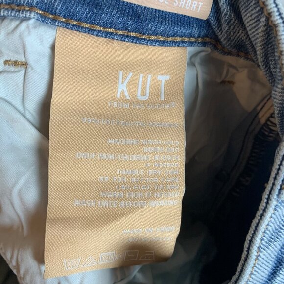 Kut from the Kloth Women's Jane High Rise Cut Off Raw Hem Jean Shorts Size 12 - Picture 9 of 12
